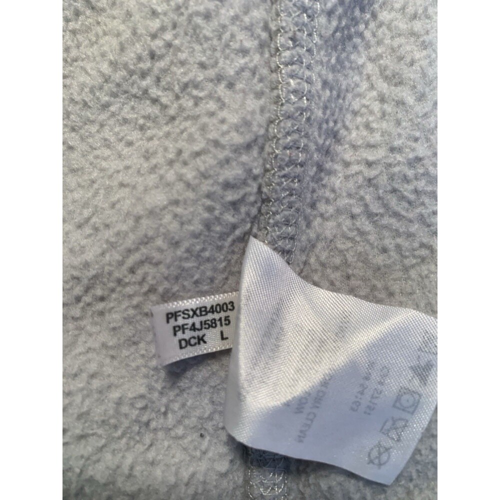 Calvin Klein Performance Womens Embroidered Zip Fleece Jacket Ivory Sz Large - Picture 9 of 11